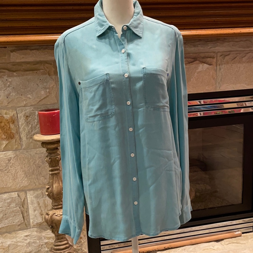 NWOT Turquoise Brushed Cotton Skirt